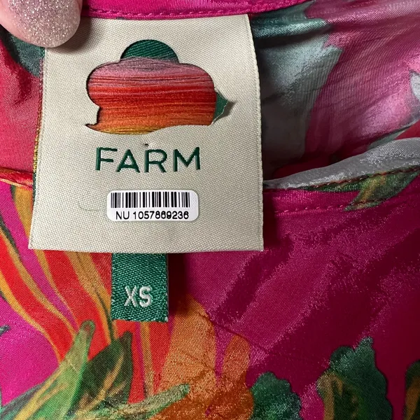 Farm Rio Mixed Flowery Ruffle Midi Dress Size XS - Image 5