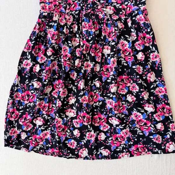 Torrid Dark Coquette Floral Corset Lace Up Smocked Sundress Plus Size 1 - Image 15