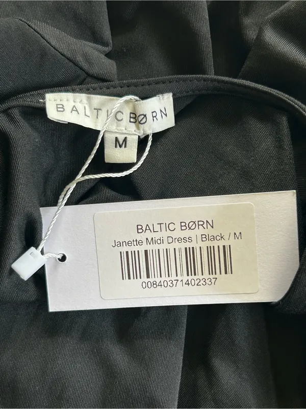 Baltic Born NWT Janette Midi Dress Sz M Black Boho Chic Feminine Flowy Romantic - Image 9