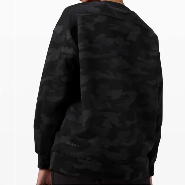 Lululemon Perfectly Oversized Crew Heritage 365 Camo Deep Coal Multi - Image 2