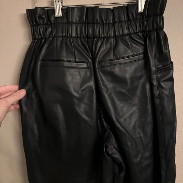 MADEWELL Vegan Leather Pull-On Paperbag Pants‎ - Image 5