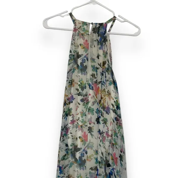 ASTR the Label Floral Halter Maxi Dress Womens 4 Multicolor‎ Excellent Pleated - Image 5
