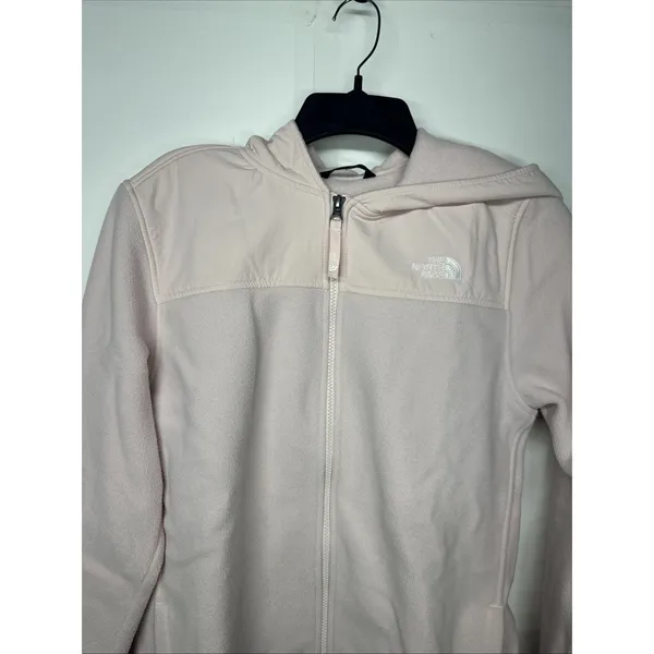 The North Face Youth XL 18/20 Hoodie Light Pink Fleece Jacket Girls Full Zip - Image 5
