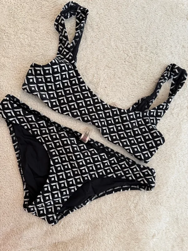 Solid & Striped Bikini Set - Image 2