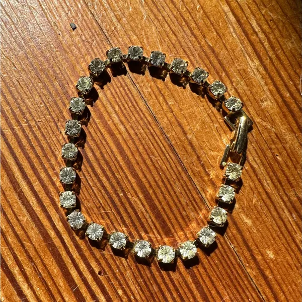Elegant Vintage 1950’s Rhinestone Bracelet - Image 2
