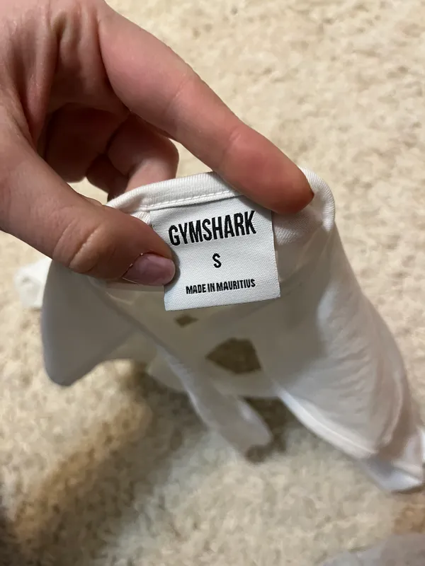Gymshark White Tank Top Size Small - Image 3