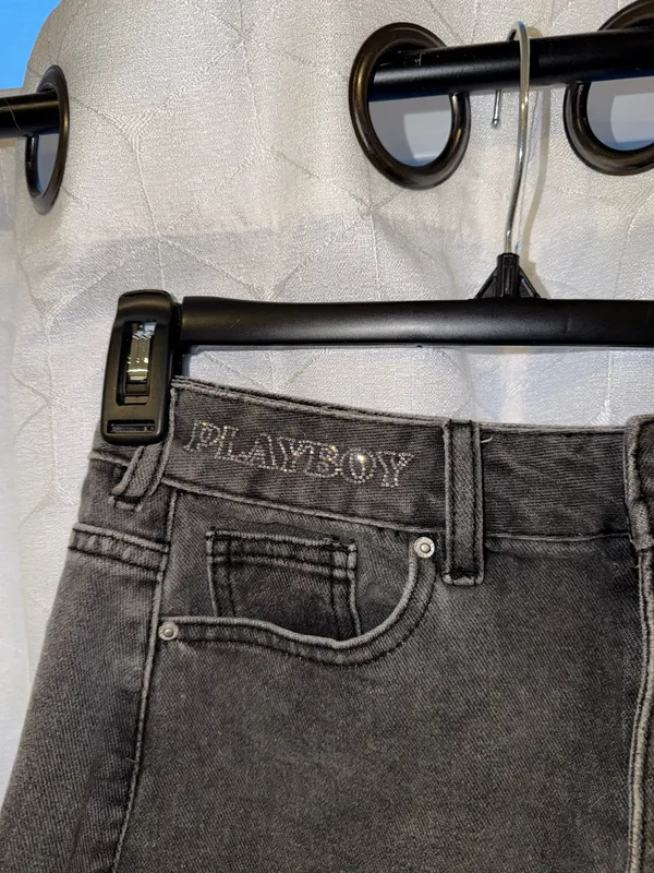 Playboy Denim Mini Skirt - Image 3