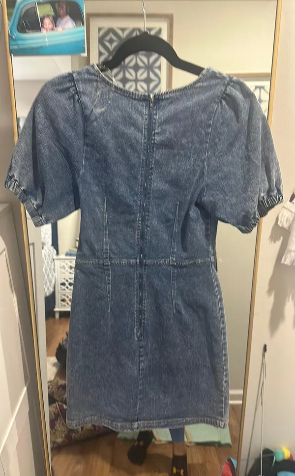 Denim Mini Dress - Image 2