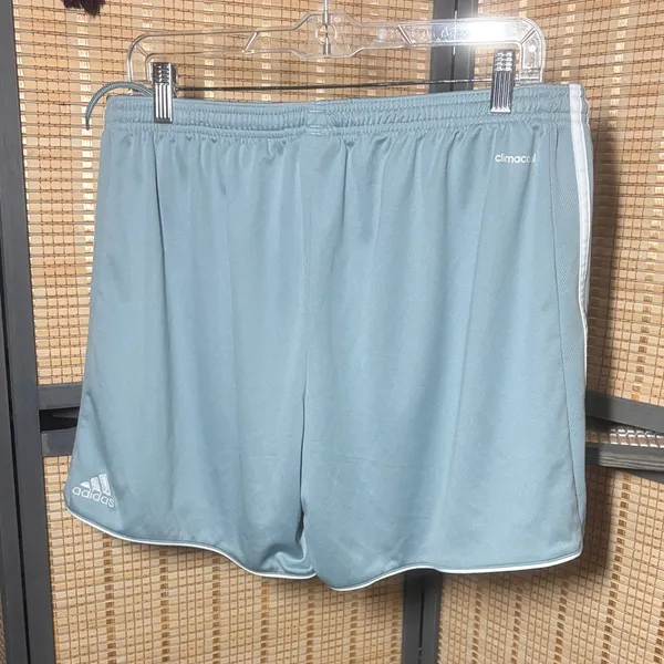 adidas Women's Light Gray Athletic Shorts - Image 3