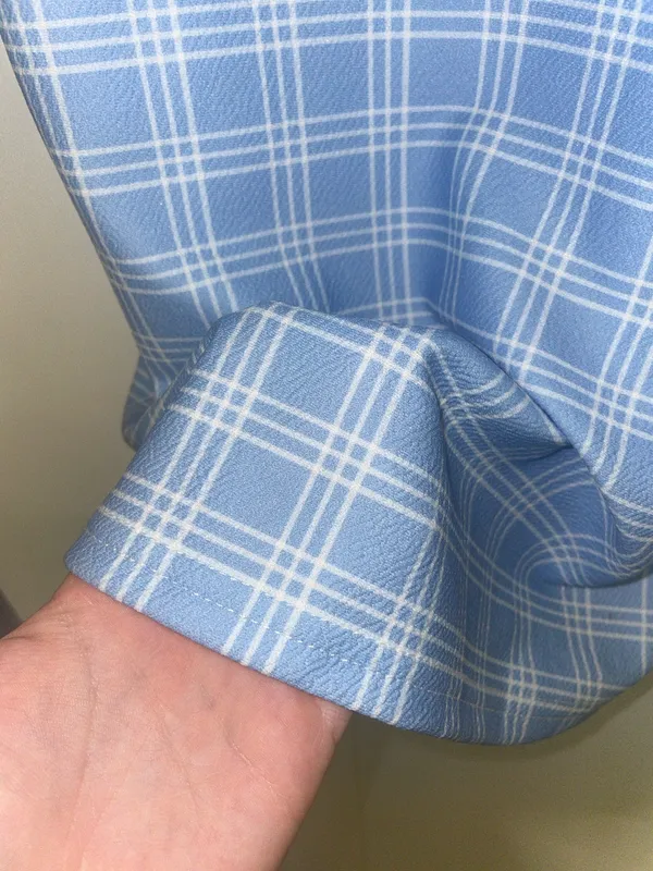 Shein Dress Checkered Blue - Image 2