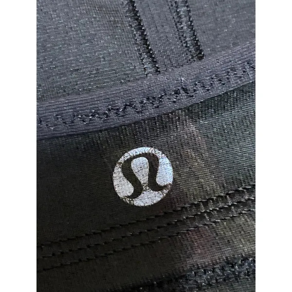 Lululemon Daily Black Floral Sleeveless Activewear Sports Bra Crop Tank Top S - Image 4