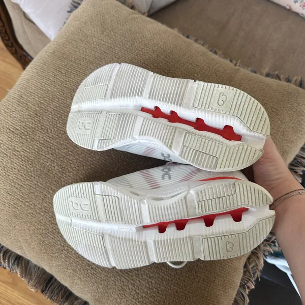 ON Cloudnova Void Sneaker in Undyed White & Flame - Image 4