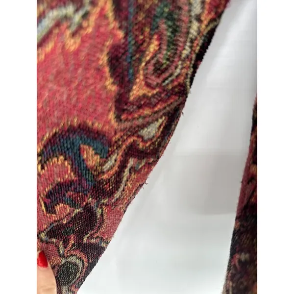 Coldwater Creek‎ Jacket Womens Medium Boho Tapestry Button Front Artsy Blazer - Image 7