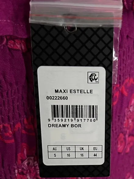 City Chic Size 16 Estelle Print Long Sleeve Multi Colored Pink Floral Maxi Dress - Image 8