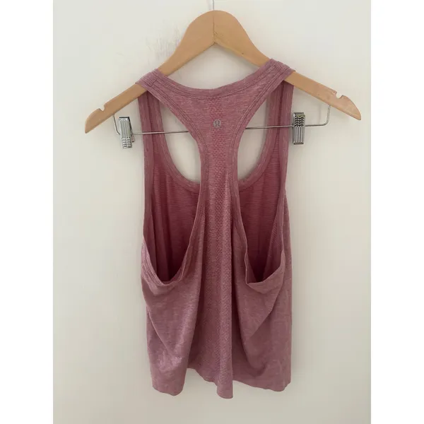 Lululemon Swiftly Tech Racerback Tank Top 2.0‎ Pink Heathered Size 12 Activewear - Image 2