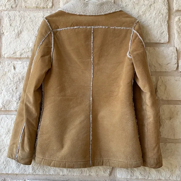 TILT Leather and Faux Shearling Sherpa Coat - Image 5