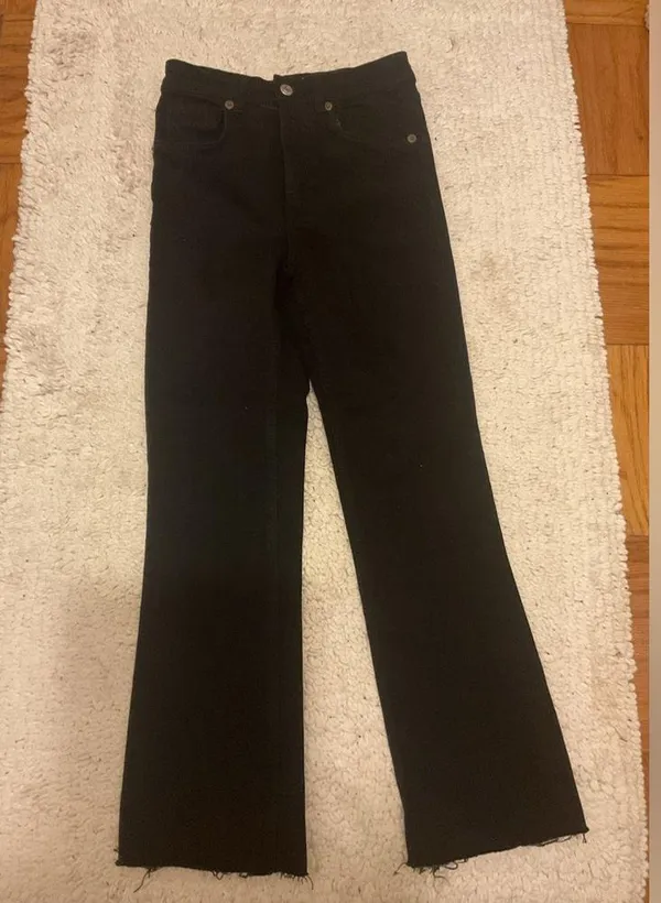 Zara Classic Black Women's Jeans size 24 waist 27 length - Image 3