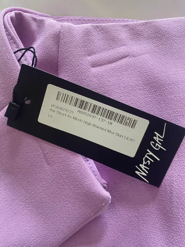 Nasty Gal high wasted lilac mini skirt - Image 6