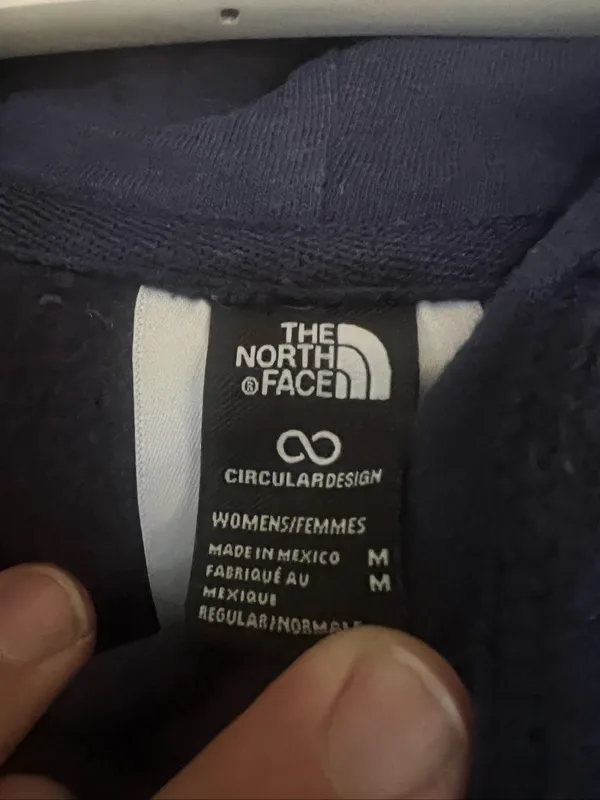 The North Face Blue Hoodie Womans Size Medium - Image 4