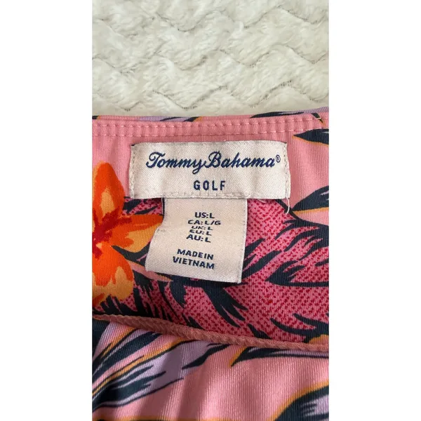 Tommy Bahama Golf Women Pink Tropical Floral Ruffle Hem Skort Large 4309 - Image 4