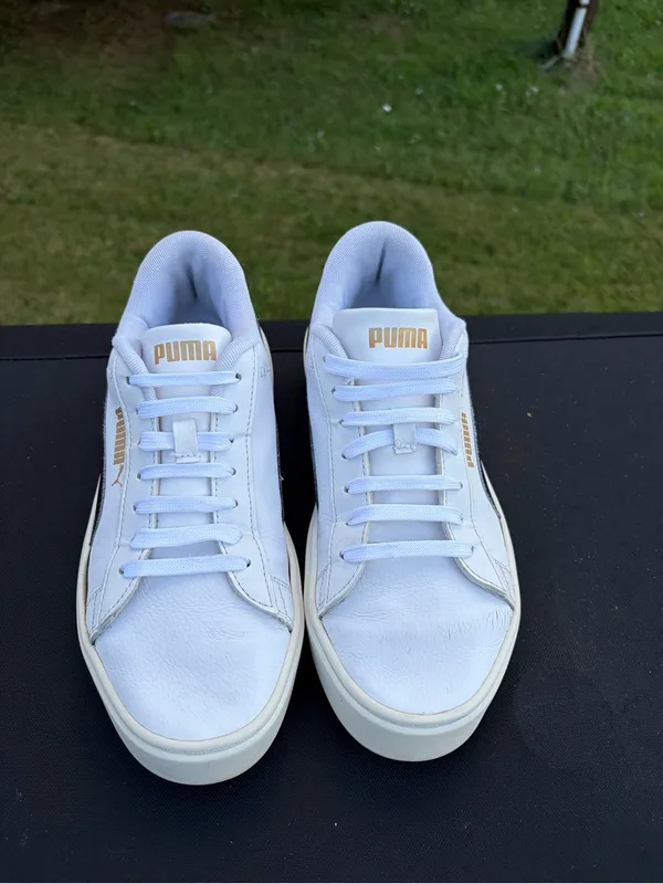 Puma smash platform V3 sneakers shoes 8.5 platform, lace up casual classic low - Image 4