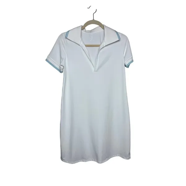 Addison Bay Easy Polo Dress in White Sz. S - Image 3