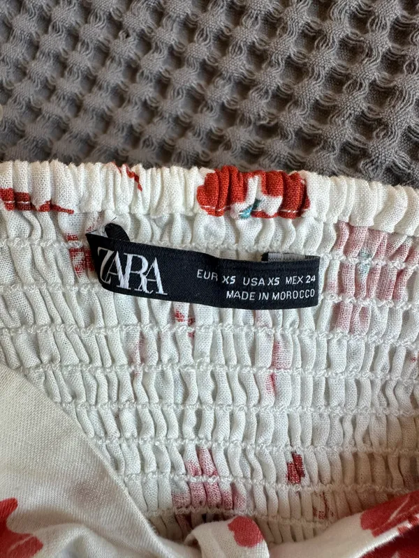 ZARA Linen Milkmaid Top - Image 5