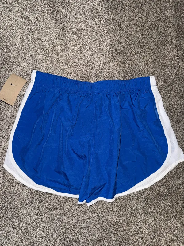 Nike Tempo Dri-FIT Athletic Running Shorts Blue/White - Image 2