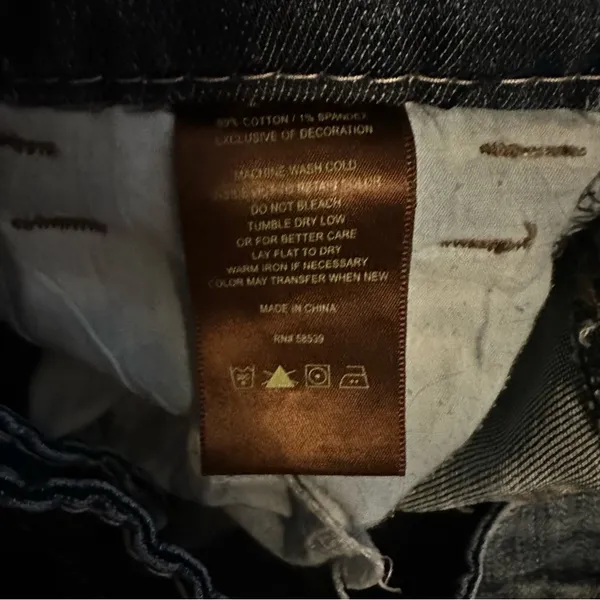 KUT from the Kloth Womens Boot Cut Denim Jeans size 12 Dark Wash KP643MA2 - Image 11