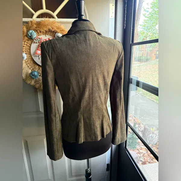 Vintage 90s Cache brushed military style blazer jacket, size medium - Image 7