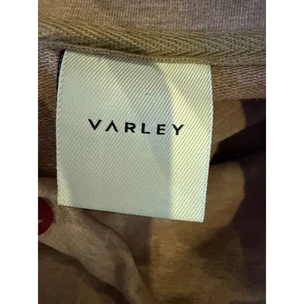 Varley Sweatshirt Women‎ XS Taupe Heathered Turtleneck Atlas Pullover Athleisure - Image 11