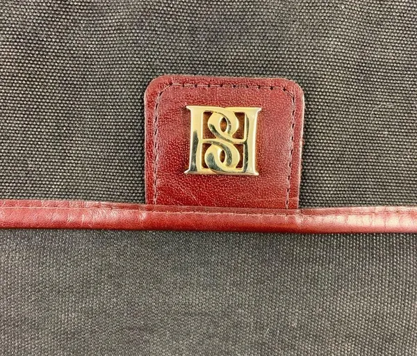 Vintage B.B. couture Blk & Brwn hand handle bag - Image 5