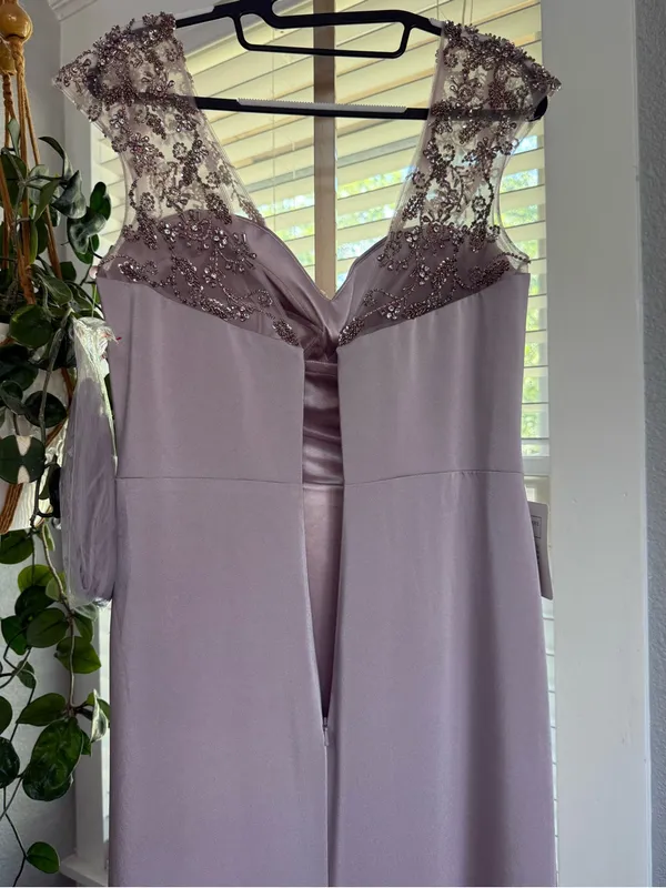 NWOT Marsoni by Colors Gown in Dusty Rose Size 8 Style#MV1133 Ruched Embellished - Image 9