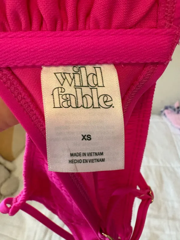 Target pink bathing suit top size xs - Image 3