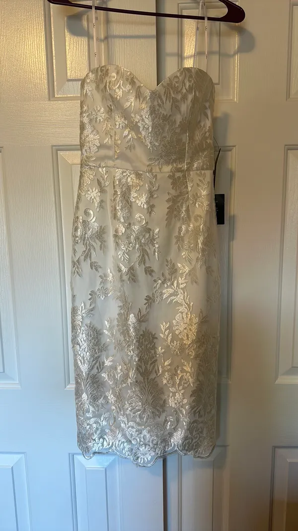 Lulus Embroidered White Dress - Image 3