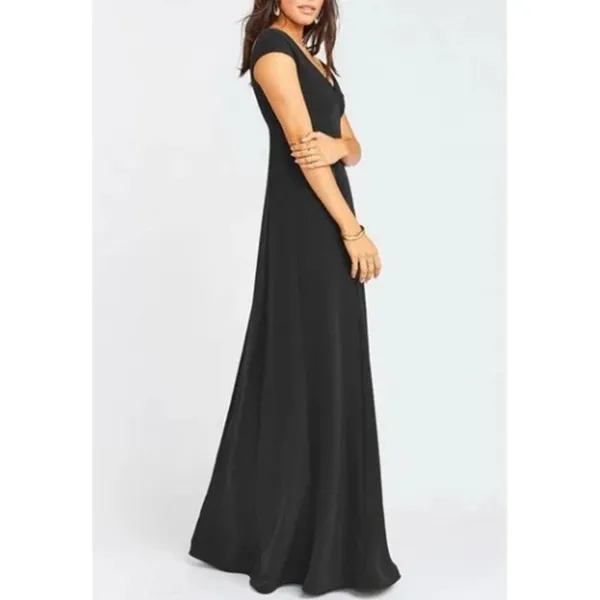 NWT Show Me Your Mumu Zurich Knot Dress in‎ Black Stretch Crepe - Image 3