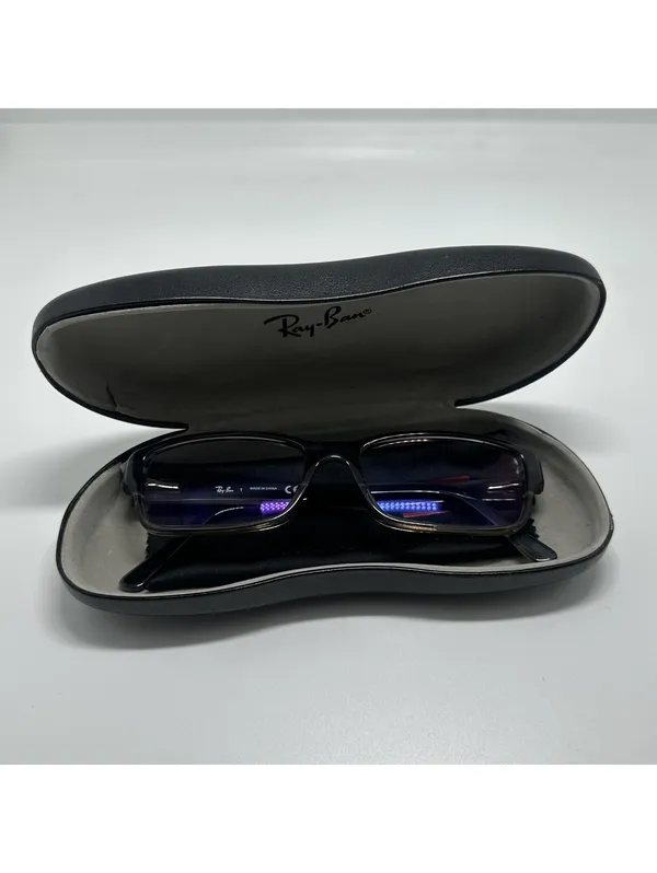 Ray-Ban Rectangular Black and Clear Prescription Glasses Frames with Case - Image 14