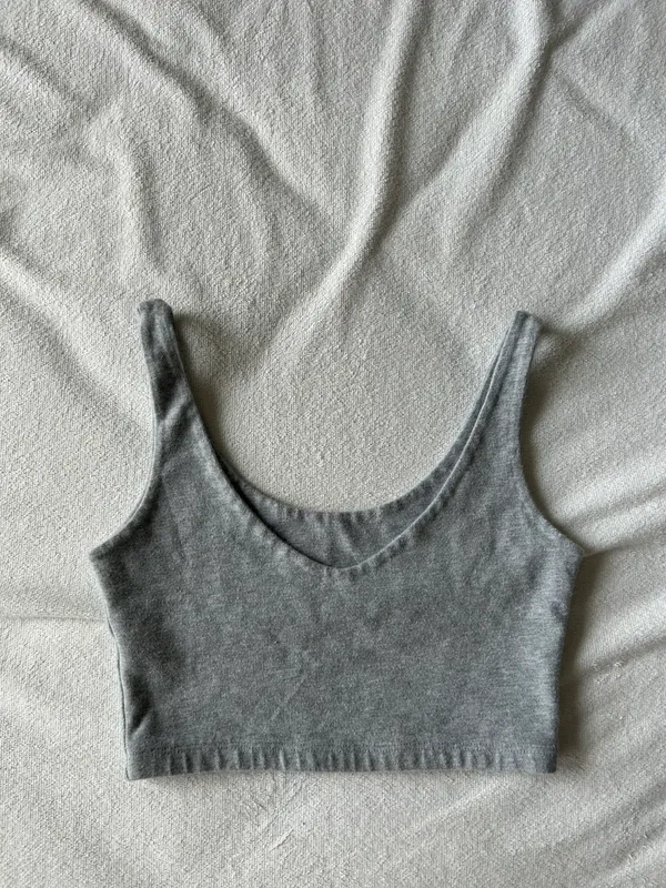 Brandy Melville Lydia Grey Top - Image 2