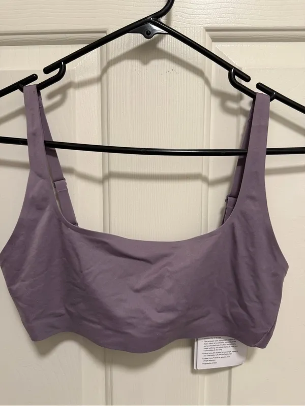 Lululemon Wundermost Ultra-Soft Nulu Scoop-Neck Spaghetti-Strap Purple Ash 8 - Image 3