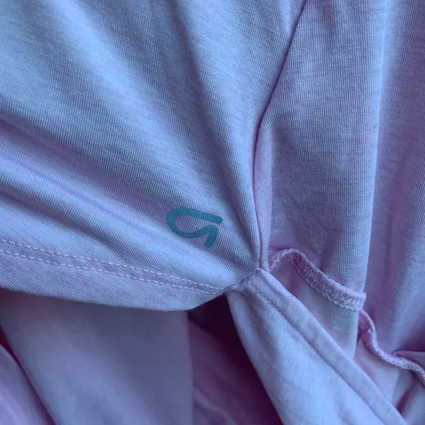 Gap Fit Pink Drape Back Long Sleeve L - Image 3