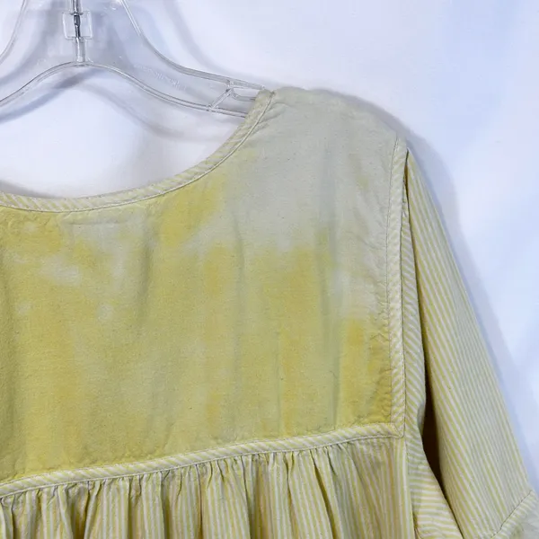 VTG Quacker Factory XL Nightgown‎ Yellow Embroidered Butterfly Cottagecore 411 - Image 11