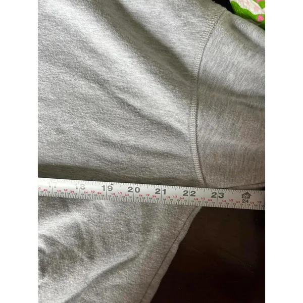 Aerie Offline Size Small Cropped Grey Hoodie Sweatshirt - Image 3