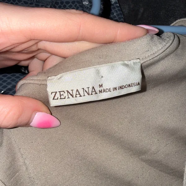 Zenana half zip Brown Size M - Image 3