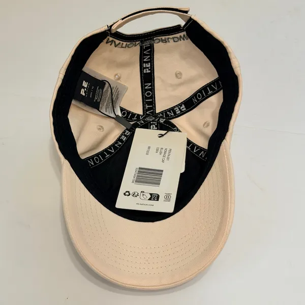 PE Nation Homage Cap Adjustable Hat Beige Cream 100% Cotton NWT OSFA - Image 5