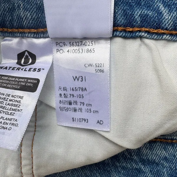 Levi’s 501‎ Cutoff Jean Shorts Sz 31 Med Wash Daisy Dukes Button Fly Casual - Image 5