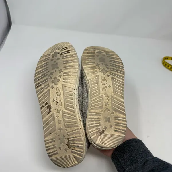 Hey Dude Grey Wendy Linen Slip-On Shoes Size Women’s 7 - Image 7