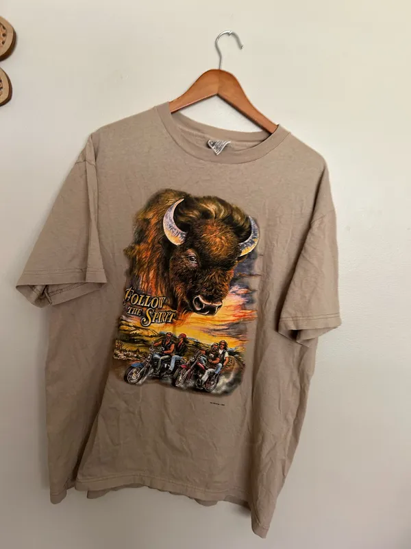 Follow your spirit graphic tee Brown Size XL - Image 3