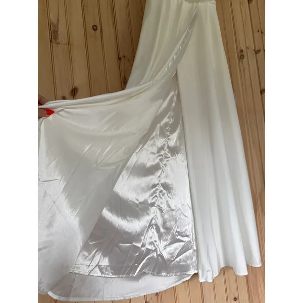 NWT Lulus Choose Your Love White Surplice Sleeveless Dress Wedding Gown Bride 10 - Image 6