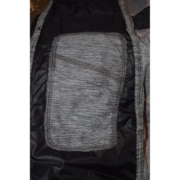 The North Face Womens Hybrid Hooded Vest‎ Black Gray Quilted Insulated Medium - Image 5