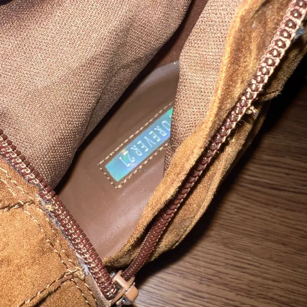 Forever 21 Tan Wedge Boots Size 8.5 US - Image 4